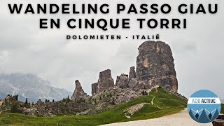 Wandeling met de Passo Giau en Cinque Torri  Dolomieten Italië [upl. by Akinwahs]