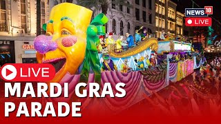 Mardi Gras 2024  Mardi Gras New Orleans  Mardi Gras Dance  Mardi Gras Parade Live  News18 Live [upl. by Anilec874]