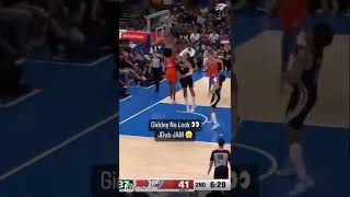 Giddey No Look Pass Leads to JDub JAM 😤  Shorts NBA OKCThunder [upl. by Eikkin]