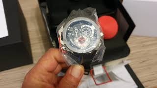 Mazzucato RIM Reversible Automatic Chronograph 01BK186 unboxing [upl. by Eitac]