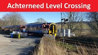 Achterneed Level Crossing  Kyle of Lochalsh Line  Achterneed Highland [upl. by Alhan]