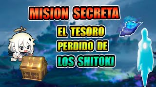 EL TESORO PERDIDO DE LOS SHITOKI  MISION SECRETA  GUIA COMPLETA  GENSHIN IMPACT ISLAS TSURUMI [upl. by Enyawad]