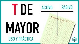 LA T DE MAYOR  USO PRÁCTICA Y EJEMPLOS  CONTABILIDAD BÁSICA [upl. by Aicia]