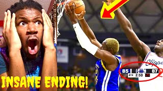 THESE LAST 2 MINUTES WAS INSANITY CLIPPERS VS WARRIORS PRESEASON HIGHLIGHTS REACTION 2024 [upl. by Lepley]