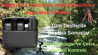 Ulanzi J12 Kablosuz Yaka Mikrofonu Açık Alan Testleri  Wireless Microphone Outdoor Testing [upl. by Eentruoc]