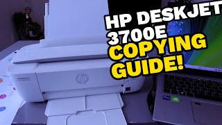 HP DESKJET 3700E Copying Your Document Review [upl. by Alilahk]