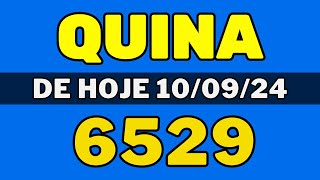 🍀Quina 6529  Resultado Quina 6529  Quina de hoje 6529 100924 [upl. by Geilich247]