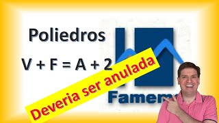 De acordo com a relação de Euler em qualquer poliedro convexo o número de arestas supera em 2 [upl. by Anahsat]