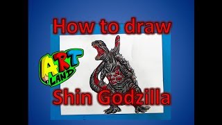 How to draw Shin Godzilla [upl. by Adlitam]