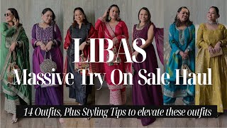 BIGGEST Libas Festive Haul 14 Stylish and Affordable Picks for All Body Types libas festivewear [upl. by Atilef]