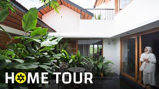 A Beautiful Tropical House With Central Courtyard Home Tour [upl. by Regazzi]