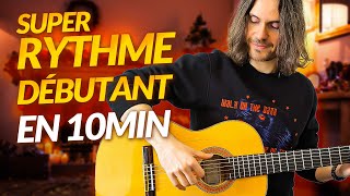 Un RYTHME pour VRAIS DÉBUTANTS en guitare en 10 minutes [upl. by Su738]