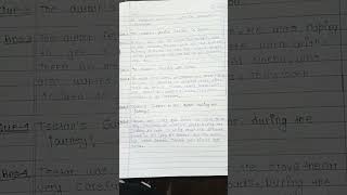 Class 11 hornbill chapter 8 question answers 😊😊🥰 handwritten [upl. by Aihsaei]