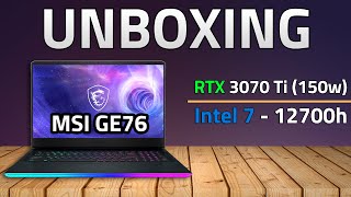 MSI GE76 RAIDER  RTX 3070 Ti  12700h  Unboxing [upl. by Lena639]