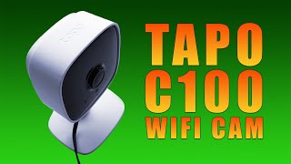 Best Security Camera TPLink Tapo C100 WIFI Camera Review And Test Footage [upl. by Nivloc]