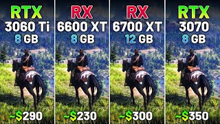 RTX 3060 Ti vs RX 6600 XT vs RX 6700 XT vs RTX 3070  Test in 12 Games in 2024 [upl. by Nnairrehs]