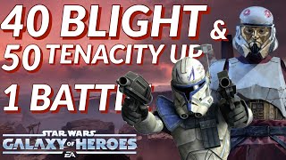 Galactic Conquest Sector 4 Hard  Hint Of Menace amp Endure  2 Feats 1 Battle  SWGoH [upl. by Jonis17]