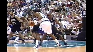 NBA On NBC  Kings  Jazz 1999 Playoffs R1 Deciding Game 5 Highlights [upl. by Eedyak501]