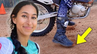 Short Rider Tips by a Short Biker Girl DIRT BIKES [upl. by Hercules]