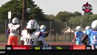 DALLAS CARDINALS vs BULLITT FOOTBALL ACADEMY 12u BYSL GAME DAY [upl. by Zoba]