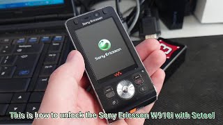 How to Unlock the Sony Ericsson W910i with SEtool [upl. by Kovacev229]