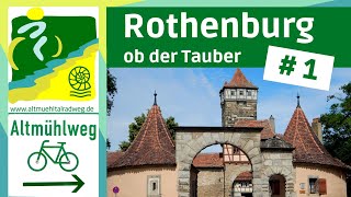 AltmühltalRadweg 1▶ Rothenburg ob der Tauber Colmberg Leutershausen  Radtouren Radreisen [upl. by Sineray]