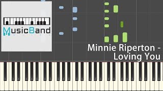 Minnie Riperton  Loving You  Piano Tutorial HQ Synthesia [upl. by Ohare896]