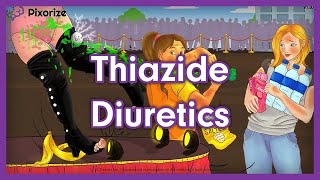 Thiazide Diuretics Mnemonic for NCLEX  Mechanism of Action Side Effects Nursing Pharmacology [upl. by Sitelc]