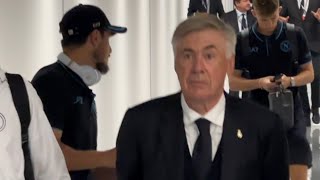 Ancelotti vince contro il Napoli guardate con chi esce dallo stadio 👀 [upl. by Reuven659]