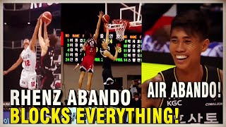 Rhenz Abando ULTIMATE BLOCKS HIGHLIGHTS FILIPINO AIR ABANDO IN KOREAN BASKETBALL LEAGUE [upl. by Danell]