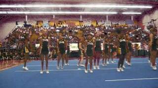 Cajon High School Cheer Homecoming 09 routine [upl. by Annoya]