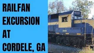 Railfan excursion train at Cordele GA [upl. by Aitam]