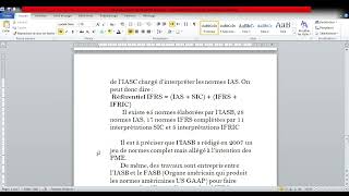 Consolidation et normes comptables internationale Les acteurs de la normalisation comptable [upl. by Anitsej]