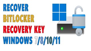 How To Recover Windows BitLocker Recovery Key  Backup BitLocker Recovery File [upl. by Elon583]