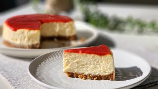 Easy Classic Cheesecake Recipe  ASMR Baking [upl. by Inajna179]