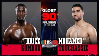 GLORY 90 Mohamed Touchassie vs Brice Kombou  Full Fight [upl. by Alyak]