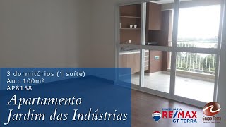 Apartamento com 3 dormitórios para alugar 100 m²  Jardim das Indústrias  São José dos CamposSP [upl. by Capriola428]