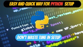 Easy Steps to Setup Python with VScode  Get started in python [upl. by Tterab814]