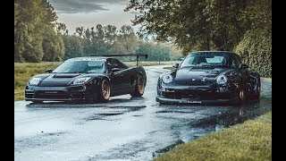 HONDA NSX VS PORSCHE RWB Style [upl. by Derrek772]