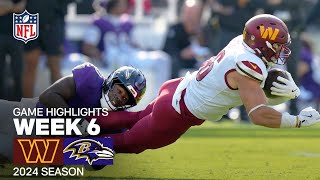 Washington Commanders vs Baltimore Ravens Game Highlights  NFL 2024 Season Week 6 [upl. by Areta]