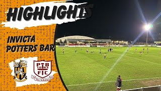 Highlights  Folkestone Invicta 00 Potters Bar Town  Isthmian Premier Division [upl. by Nahpos505]