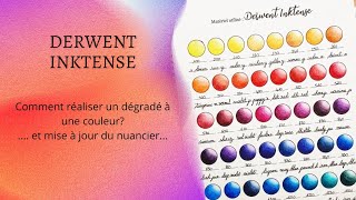 Derwent Inktense Nuancier Réaliser un dégradé à une couleur [upl. by Naivart624]