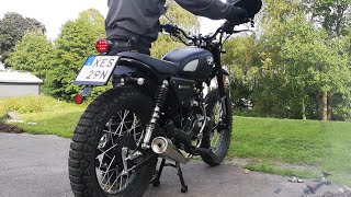 viarelli scrambler 50cc grejsar lite å kör lite [upl. by Atiuqahc]