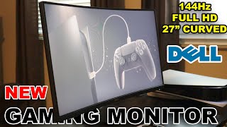 DELL 27quot CURVED GAMING MONITOR UNBOXINGSETUP S2721HGF [upl. by Adnirol]