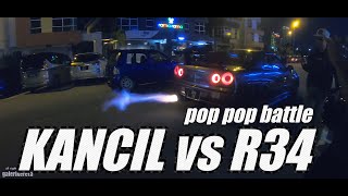 KANCIL VS R34 GTR  2 STEP EXHAUST at WORKPACK RACING [upl. by Ellehcin]