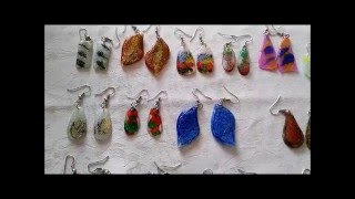 Pendientes y Aretes hechos con CD Manualidades con reciclaje  Tips de felicidad [upl. by Adlee]