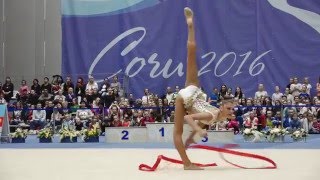 Alexandra Soldatova  RibbonAllaround RCh2016 Sochi [upl. by Vassell726]