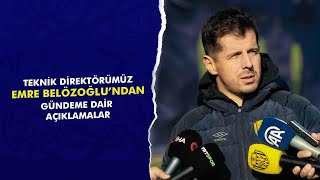 Teknik Direktörümüz Emre Belözoğlundan Açıklamalar [upl. by Lil273]