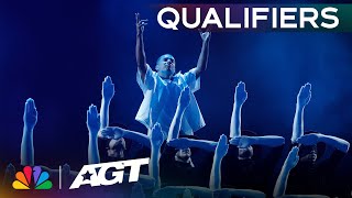 Murmuration MESMERIZES the crowd with a stunning performance  Qualifiers  AGT 2023 [upl. by Fugere]