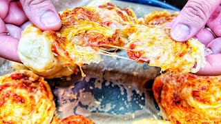 Cheesy Pizza Pinwheels  shorts [upl. by Latyrc]